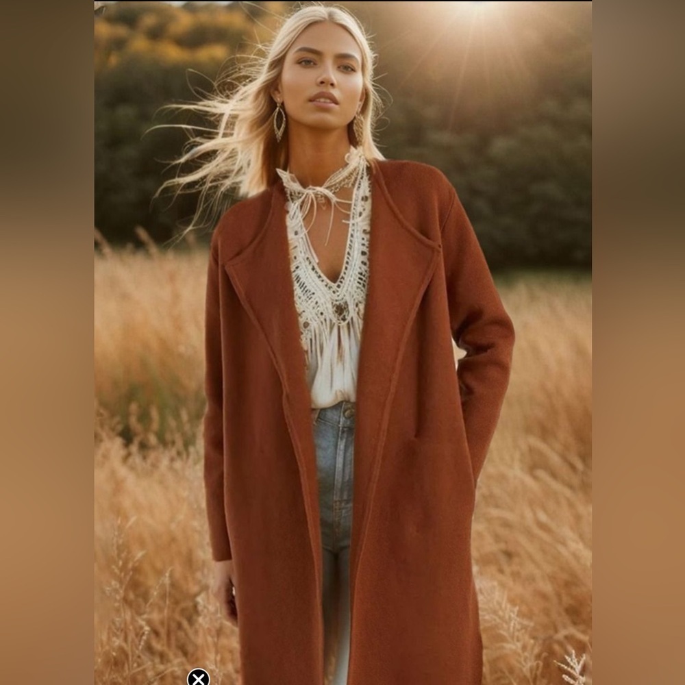 Carolina Belle Camel Brown Women's Blazer Jacket